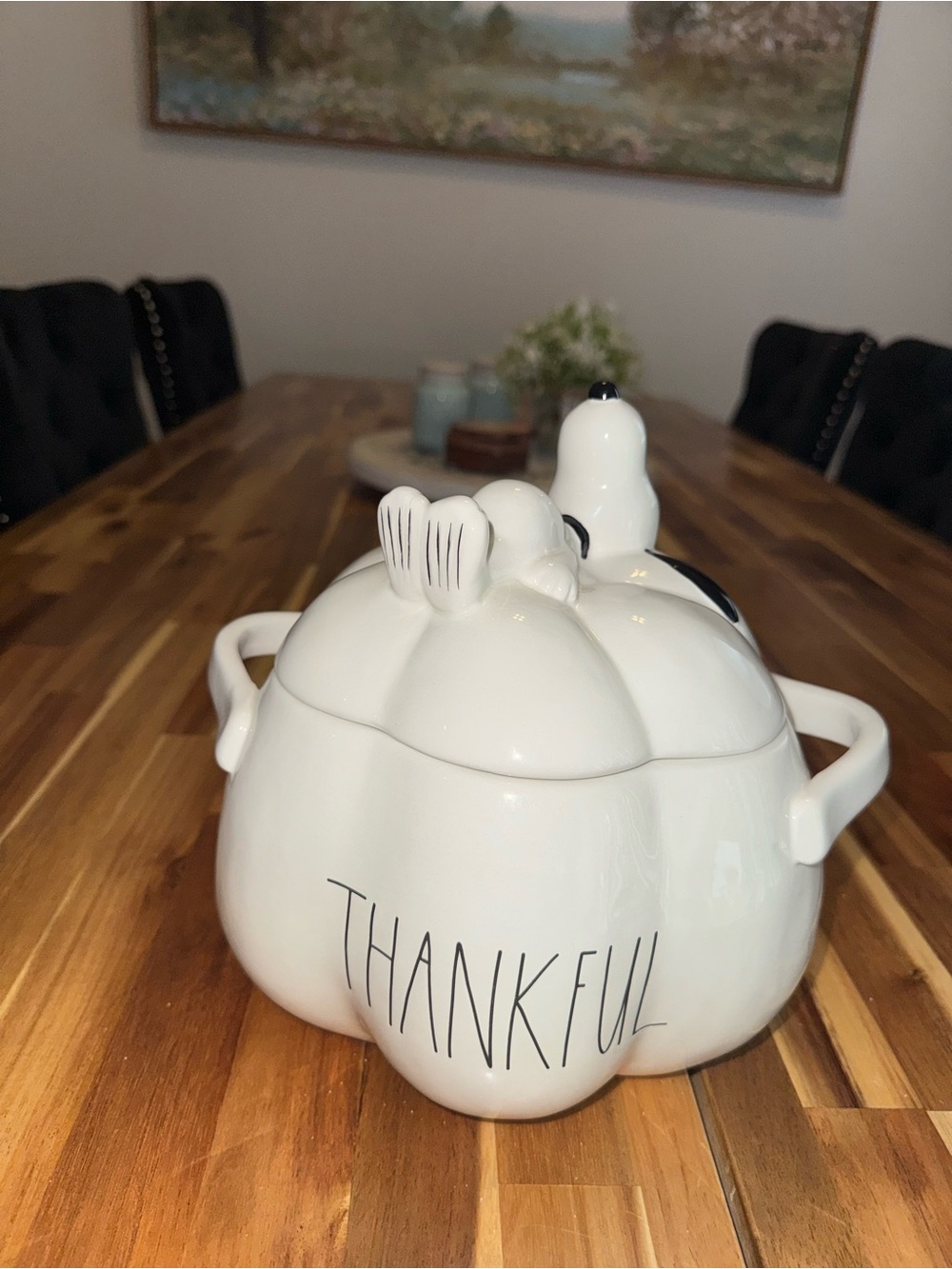 Rae Dunn x Peanuts Snoopy Thankful Casserole Dish with Lid